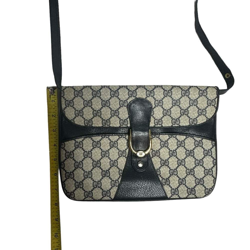 FINAL PRICE Late 70’s/early 80’s Gucci GG Monogram CanvasLeather Convertible Bag - Picture 7 of 15